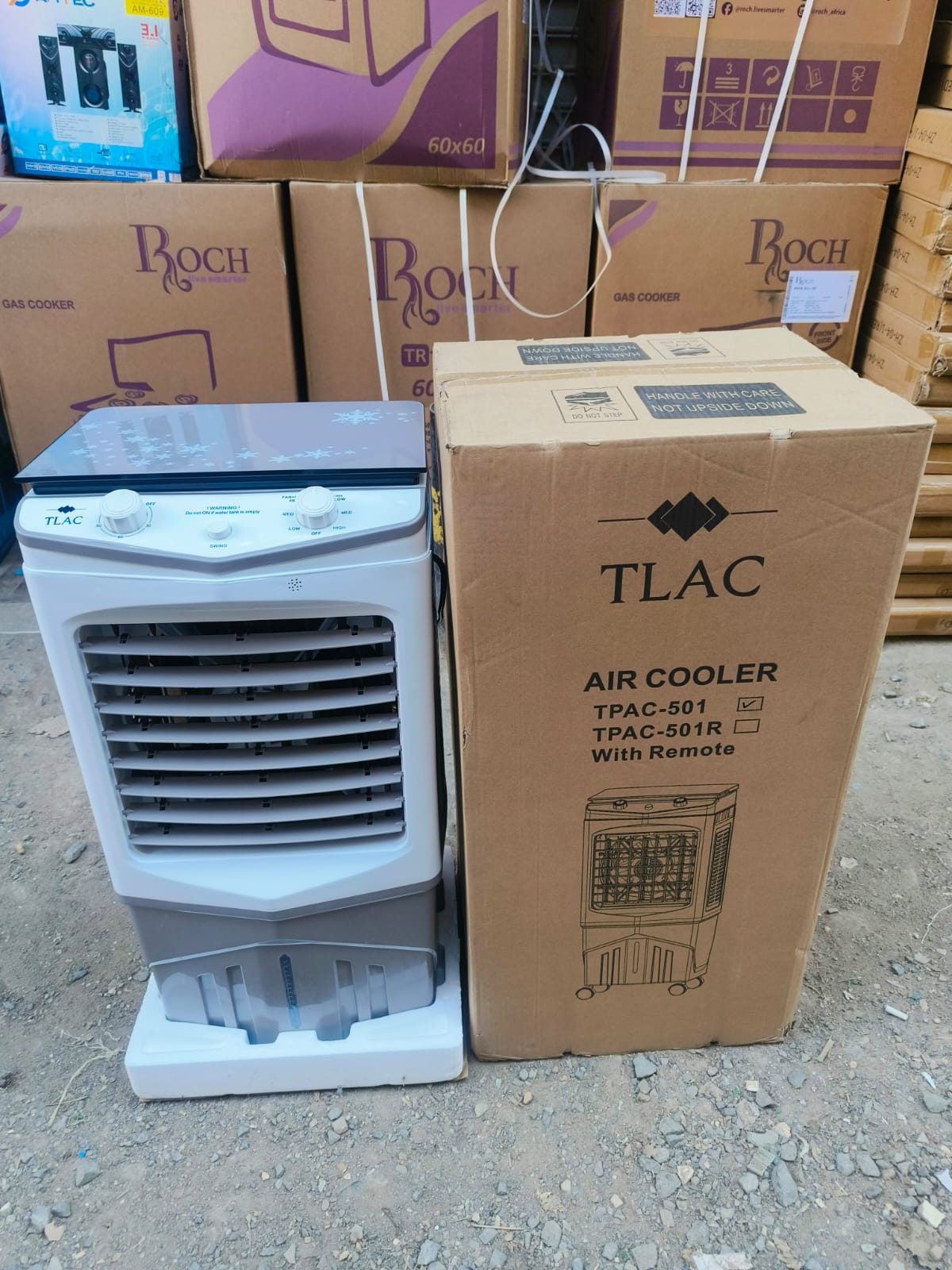 Stay Cool, Stay in Control – TLAC 35L Air Cooler with Remote!

Beat the heat with the TLAC 35L Water-Cooled Air Cooler – your portable breeze machine! Featuring a powerful fan, large 35L water tank, s