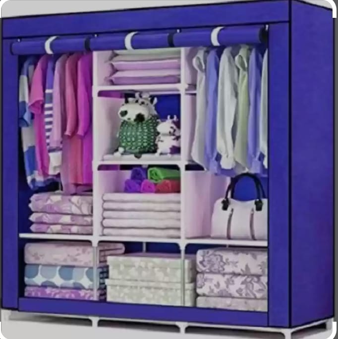 🎉🎉Best On Sale🎈🎈 3 Column wooden wardrobes, very durable. It's perfect for all your clothes storage needs, highly portable and convenient