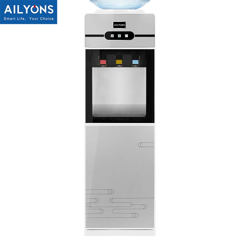 AILYONS AFK-112 3 Taps- Hot & Cold & Normal Standing Water Dispenser with Storage Cabine Household Appliances 3 Faucets Kitchen Appliances big size {Today Only}