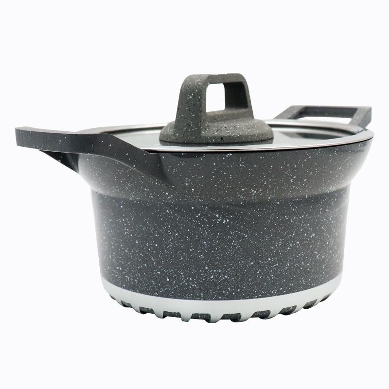 【 Promotion】TC 10PCS Cookware Set Cooking Pots Non Stick Sufuria (5pcs Pot Covers + 5pcs Pots)