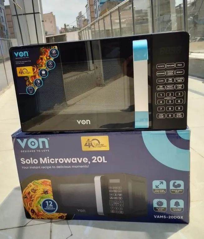 BRAND NEW Von digital memory cooking VAMS-20DGB Microwave 20L 700W Digital control Touch control panel 7 auto cook menus