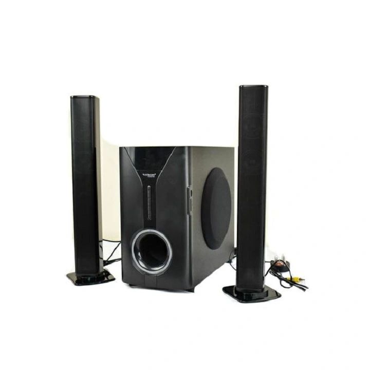 【Limited Offer】Vitron 2.1CH Multimedia Bluetooth Woofer Speaker System V527 Subwoofer Soundbar BT/USB/SD/FM Subwoofer Home Audilo System Soundbar with Remote Control 9000W V527