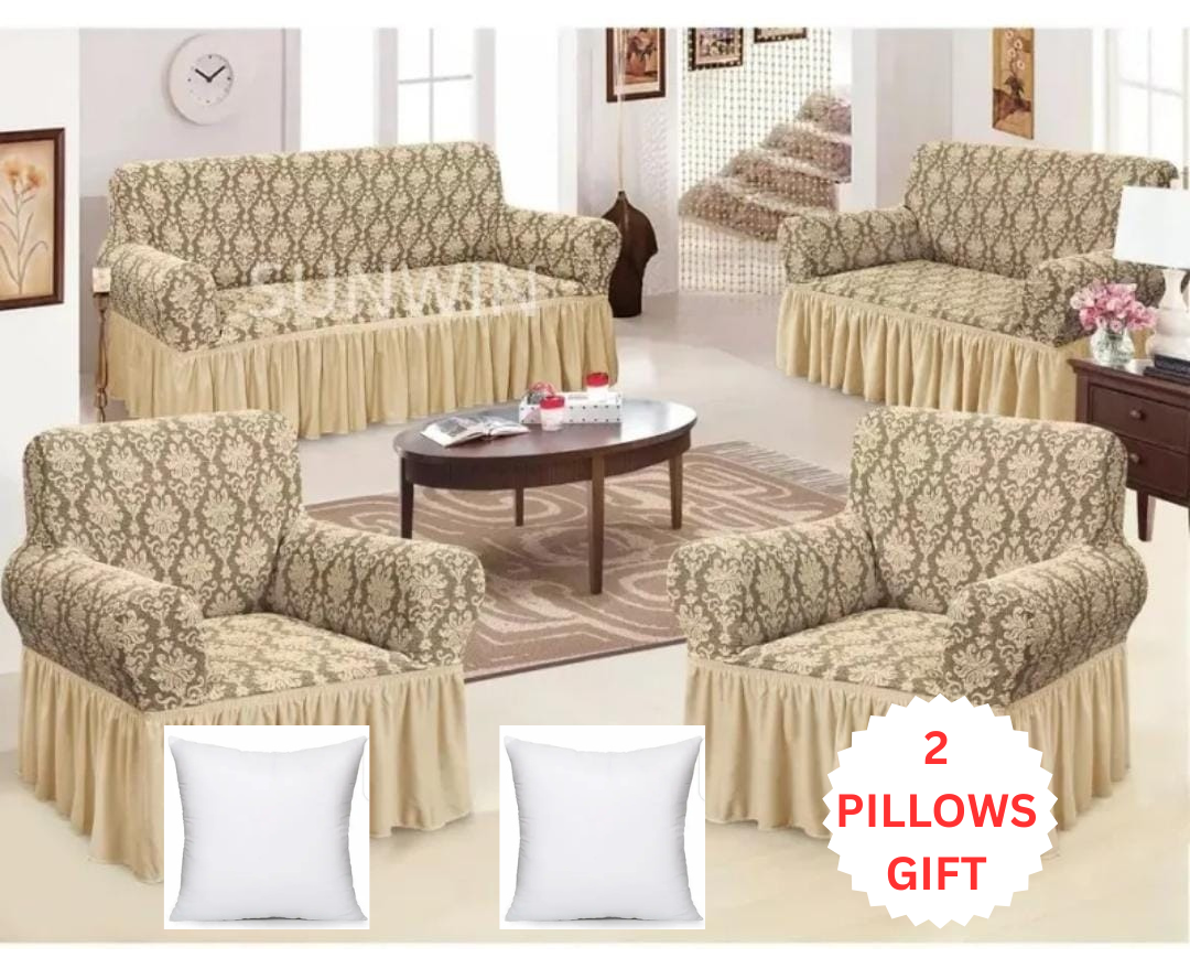 🚗✨ Jaguar-Inspired High-Quality Stretchy Living room Seat/Loose/Sofa set Covers—Bold Protection 💪, Sleek Style 🖤 & Ultimate Comfort 🛋️ for 5-Seater (3:1:1) & 7-Seater (3:2:1:1) Sets 🏁🧵🧼