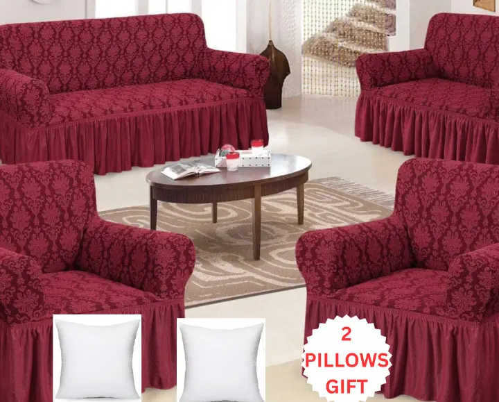 🚗✨ Jaguar-Inspired High-Quality Stretchy Living room Seat/Loose/Sofa set Covers—Bold Protection 💪, Sleek Style 🖤 & Ultimate Comfort 🛋️ for 5-Seater (3:1:1) & 7-Seater (3:2:1:1) Sets 🏁🧵🧼