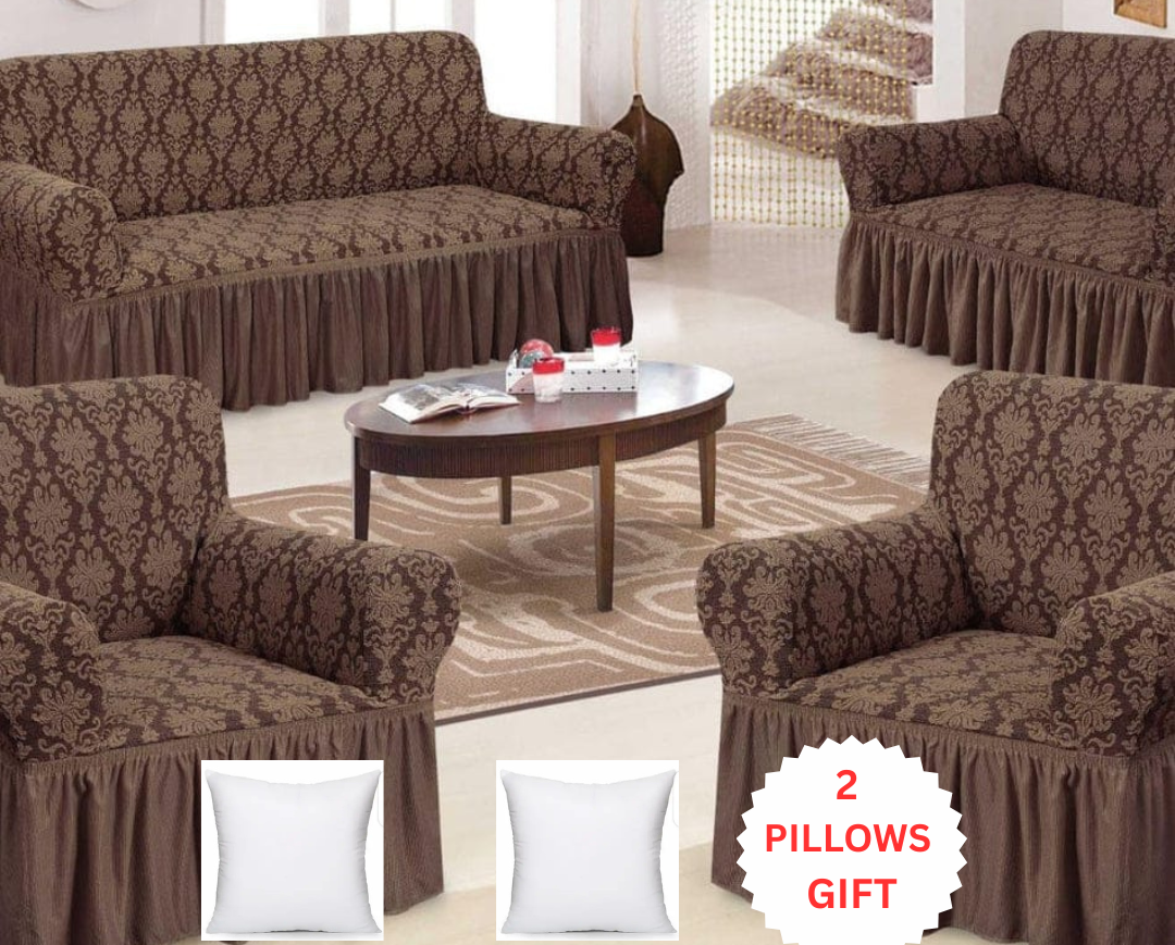 🚗✨ Jaguar-Inspired High-Quality Stretchy Living room Seat/Loose/Sofa set Covers—Bold Protection 💪, Sleek Style 🖤 & Ultimate Comfort 🛋️ for 5-Seater (3:1:1) & 7-Seater (3:2:1:1) Sets 🏁🧵🧼
