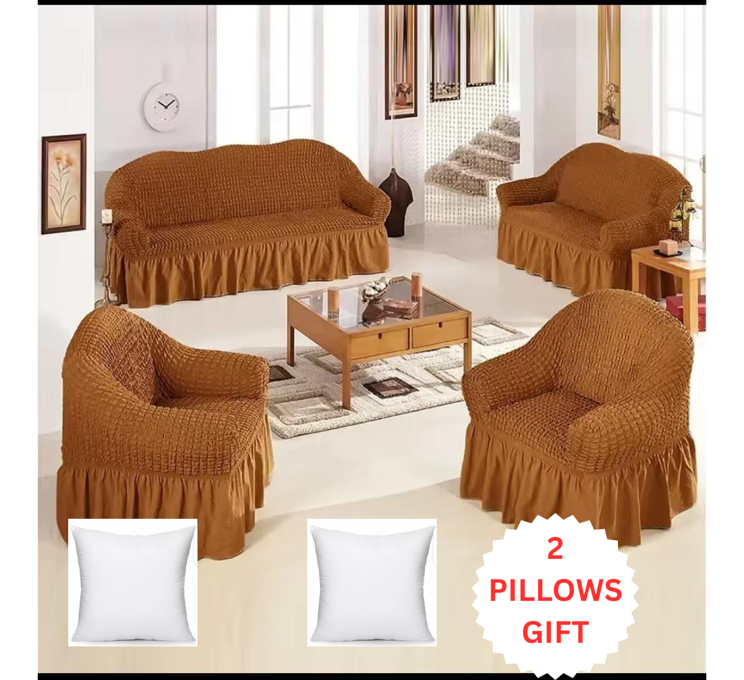Improve and glam your home with high-quality stretchy Bubbled Loose/Slip/Sofa/ seat covers with bold protection, sleek style, and ultimate comfort. Fit for a 5 seater (3:1:1) and 7 seater (3:2:1:1)