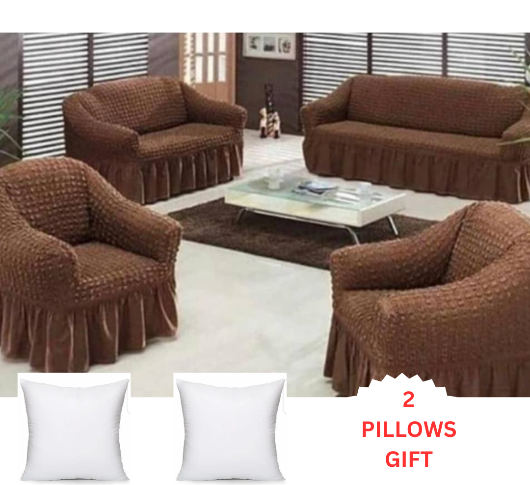 Improve and glam your home with high-quality stretchy Bubbled Loose/Slip/Sofa/ seat covers with bold protection, sleek style, and ultimate comfort. Fit for a 5 seater (3:1:1) and 7 seater (3:2:1:1)