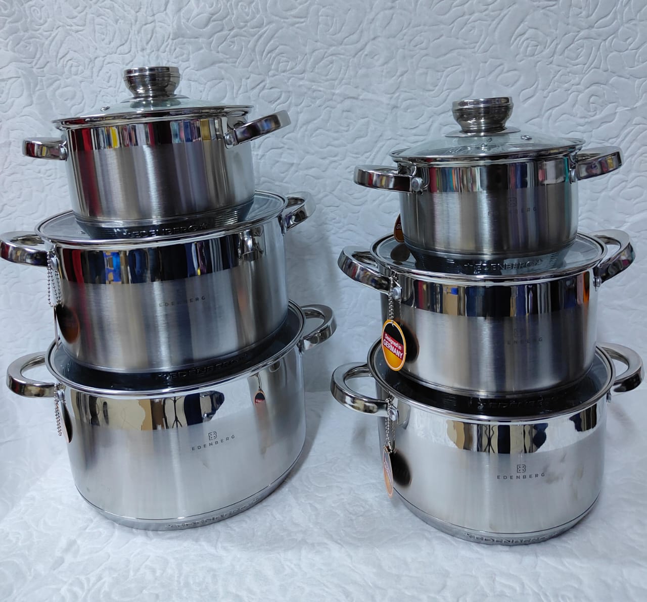 {PROMOTION} Heavy Gauge High Quality 12 pcs Edenberg Stainless Steel Nonstick  Cookware Set.