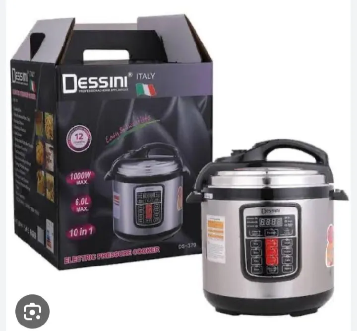 🔥PROMO! Dessini PowerPot 6L 🥘🍚 Electric Pressure/Rice Cooker | 1000- 1190W ⚡ 220-240V | Fast Cooking, Energy Saving, Multi-Function! 🎉💥 with 12MONTHS WARRANTY