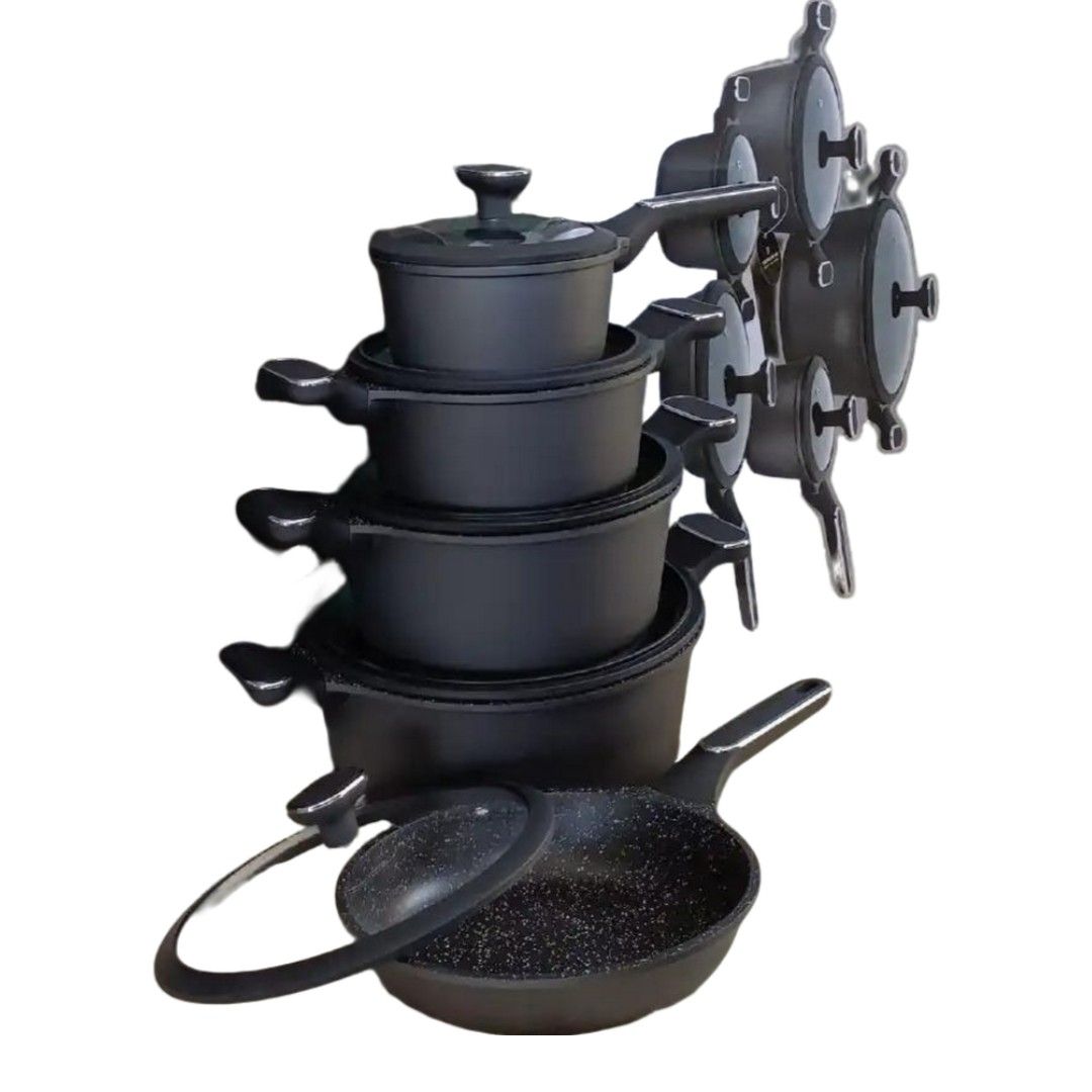 🍳 New Arrival! 10pcs Edenberg Original Nonstick Cookware Set 🥘 Premium Quality Sufuria Set for All Stoves 🔥 Durable, Elegant & Easy to Clean – Perfect Kitchen Upgrade! 💯