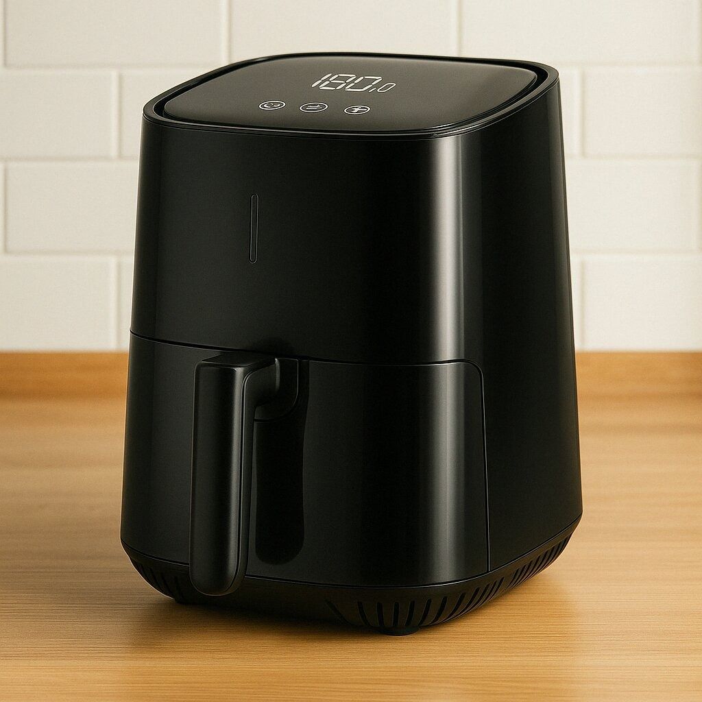 ✨ NEW ARRIVAL SMARTPRO 5L Luxury Air Fryer 🍟🔥 | 1500W Power ⚡ | 360° Air Circulation 🔄 | Touch Controls 🖱️ | Sleek Black & Gold Design 🖤💛 | Multi-Purpose Kitchen Essential 🍗🥦