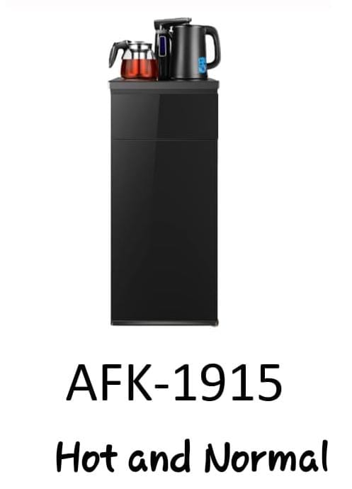 💧✨Ailyons AKK-1915 Hot & Normal Bottom Load Water Dispenser With a heater kettle and a coffee maker 💦 | Easy Bottle Loading 🧴 | Sleek Design 🖤 | Safe & Convenient Hydration for Home or Office 🏡