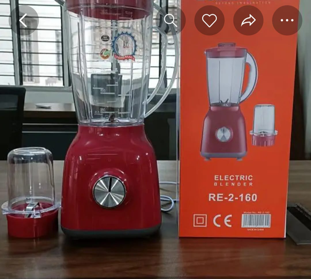 🔥💎 2-in-1 Stylish & Luxurious Rebune Blender 💥 Premium High-Quality Kitchen Powerhouse 🥤🍲 Blend & Grind with Elegance—Classy New Arrival at an Exclusive Offer! ✨