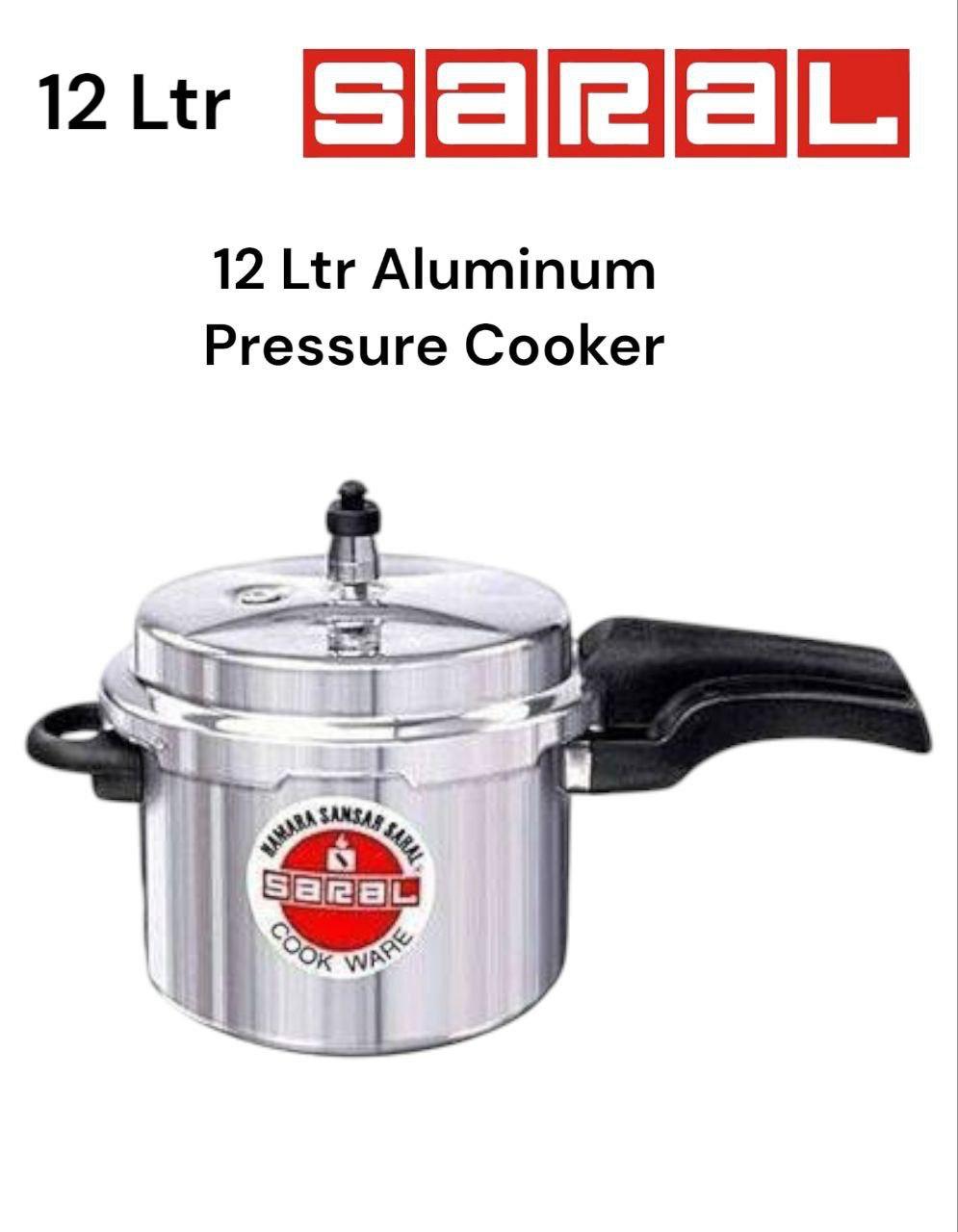 🔥 SARAL Premium Aluminium Pressure Cookers – High-Quality Fast Cooking Pots in 3L, 5L, 7.5L, 10L & 12L Sizes 🍲💨 Durable, Safe & Efficient for Every Kitchen 👩‍🍳👨‍🍳