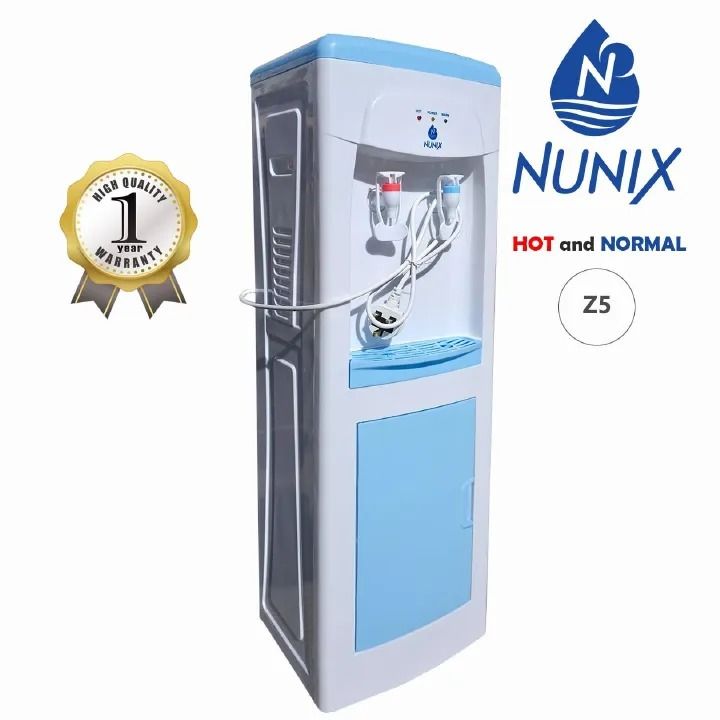 🌟 NUNIX Z5 Free-Standing Water Dispenser 🌟 Hot & Normal Faucets | Stylish Storage Cabinet | Low Power Consumption | Durable Stainless Steel Tank | Safe & Reliable for Home/Office