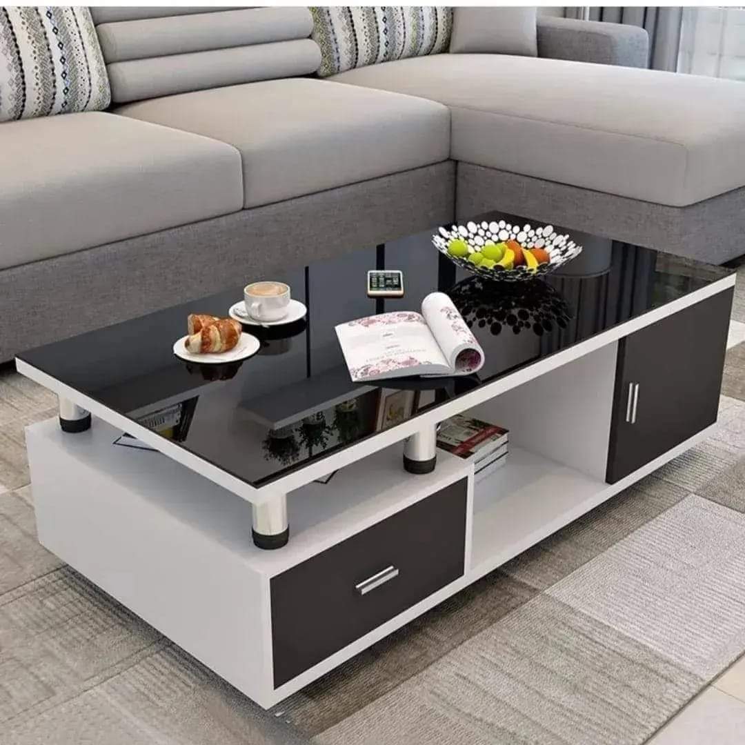✨ New Arrival – High Profile Wooden Coffee Table with Premium Glass Top | Modern, Stylish & Durable Design for Home, Office & AirBnB | Elegant Living Room Centerpiece
