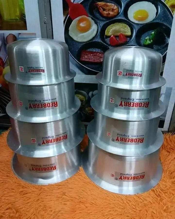 🍲Heavy Gauge Redberry 8PCS / 12PCS Stainless Steel Aluminium Sufuria Set – Heavy-Duty Cookware for Gas, Charcoal Jiko & Firewood | Fast Heating, Long-Lasting & Family-Size Cooking