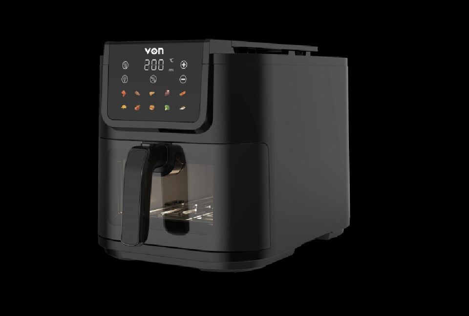 🔥🍟 Von 8L Digital Airfryer VAF080DSTK – Extra-Large Capacity, Touch Control, Rapid Hot Air Circulation & Oil-Free Cooking for Healthy, Crispy, Tasty Meals Every Time 🍗🥦✨