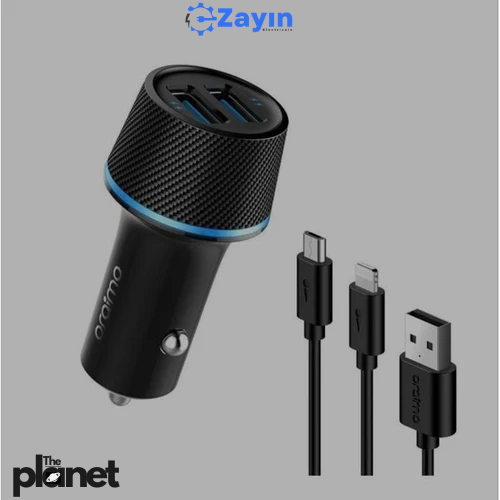 Oraimo Dual Port Fast Car Charger with Cable
Oraimo 2-in-1 USB Car Charger OCC-21DML
Oraimo Highway OCC-21DML Dual USB Charger
Car Charger Oraimo Lightning + Micro USB Cable
Oraimo Quick Charge