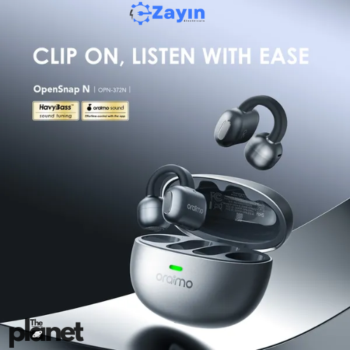 Oraimo OpenSnap N TWS Open-Ear Earbuds
Oraimo Open-Ear Clip-On Bluetooth Earbuds
Oraimo Air-Conduction Sport Earphones
Oraimo OpenFit Wireless Earbuds
Oraimo Lightweight Open Earbuds for Running