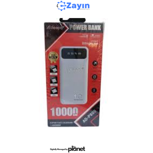 Aldeepo 10000mAh Fast Charge Power Bank

AD-P800 Portable USB Power Bank

Aldeepo Super Fast Charging Battery Pack

Compact Power Bank with Dual USB Output

Aldeepo AD-P800 Mobile Charger