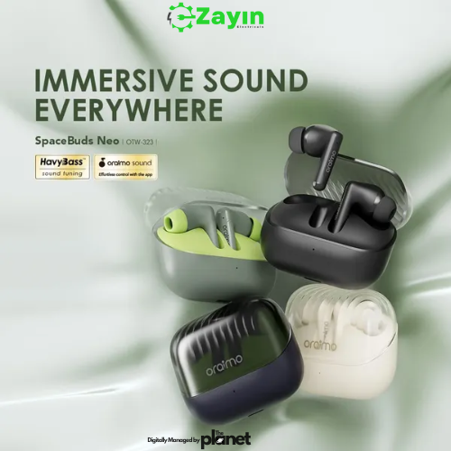 Oraimo SpaceBuds Neo Spatial Audio TWS
Oraimo True Wireless Earbuds with Deep Bass
Oraimo SpaceBuds Neo Bluetooth 5.3 Earbuds
Oraimo Neo TWS Earbuds with Long Battery Life
Oraimo 3D Surround Sound