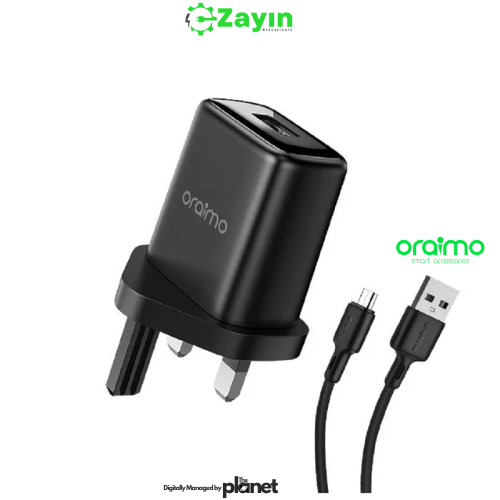 Oraimo Mini 6W Micro USB Charger

Oraimo Cannon 3 Fast Charging Adapter

Oraimo U37SP+M53 Micro USB Wall Charger

Oraimo Compact Charger with Micro USB Cable

Oraimo Travel Size Wall Charger