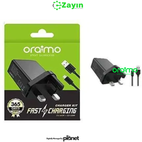 Oraimo Mini 6W Micro USB Charger

Oraimo Cannon 3 Fast Charging Adapter

Oraimo U37SP+M53 Micro USB Wall Charger

Oraimo Compact Charger with Micro USB Cable

Oraimo Travel Size Wall Charger