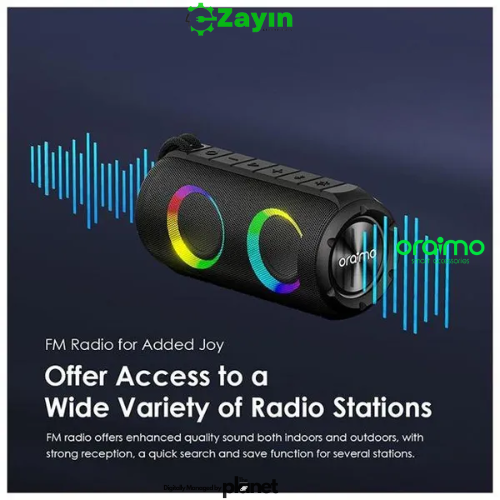 Oraimo 12W Bluetooth Speaker with FM

Oraimo Rover Portable Speaker

Oraimo Wireless Speaker with Bass & FM Radio

Oraimo Rover 12W Outdoor Bluetooth Speaker

Oraimo Multi-Input Wireless Soundbox