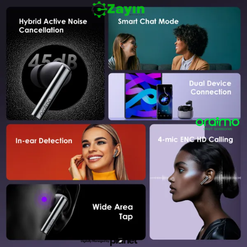 Oraimo FreePods Pro Plus TWS Earbuds

Oraimo Hybrid ANC Earbuds

Oraimo FreePods Pro+ 45dB Noise Cancelling Earphones

Oraimo Pro+ Bluetooth 5.2 Wireless Earbuds

Oraimo True Wireless Earbuds