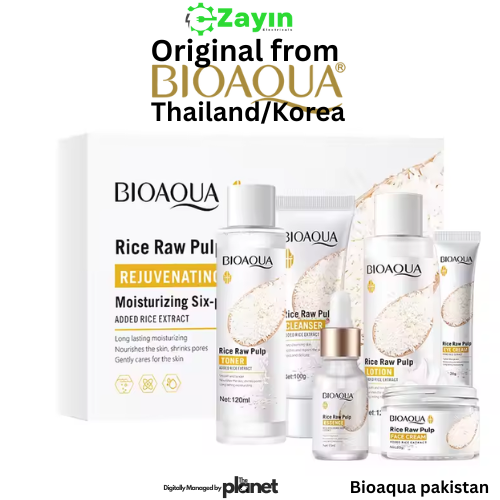 Bioaqua Rice NewSkin 6-Piece Skincare Set – Moisturizing & Firming Face Care Kit
Bioaqua Rice Whitening Skin Set
Bioaqua Moisturizing and Firming Skincare Kit
Bioaqua 6-Piece Face Set with Rice Extr
