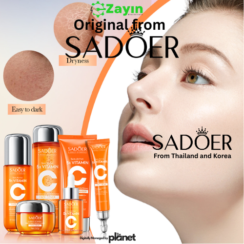 SADOER Hot Selling Organic 5x Vitamin Multi-Effect Repair 6-piece Set Beauty Product Vitamin C Brightening Skin Care Set
5x Vitamin C  Skincare Set  Face Serum, Toner, Cleanser, Eye cream Moisturizer