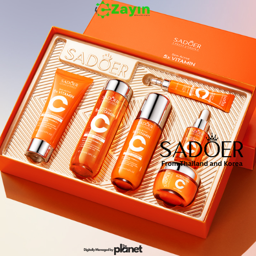 SADOER Hot Selling Organic 5x Vitamin Multi-Effect Repair 6-piece Set Beauty Product Vitamin C Brightening Skin Care Set
5x Vitamin C  Skincare Set  Face Serum, Toner, Cleanser, Eye cream Moisturizer