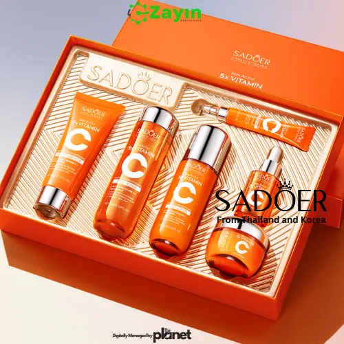 SADOER Hot Selling Organic 5x Vitamin Multi-Effect Repair 6-piece Set Beauty Product Vitamin C Brightening Skin Care Set
5x Vitamin C  Skincare Set  Face Serum, Toner, Cleanser, Eye cream Moisturizer