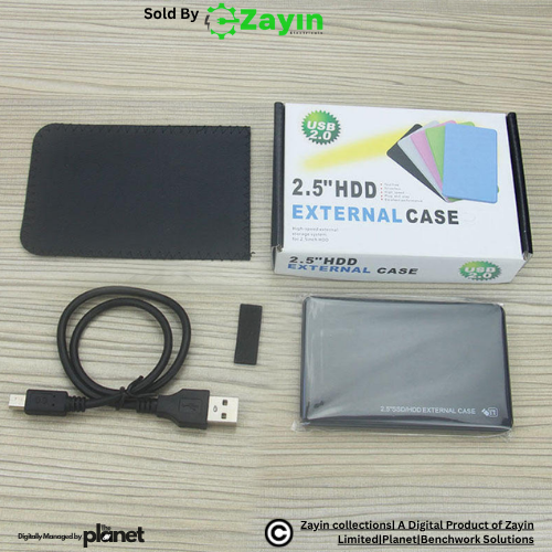 2.5 inch HDD enclosure, Laptop Hard Drive Case, SATA HDD to USB Adapter, USB 2.0 Hard Disk Casing, 2.5 External Hard Drive Cover, SSD Enclosure USB 2.0, HDD Box for Laptop Drive, USB Portable HDD Case