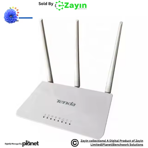 F3 Wireless N300 WiFi Router – Easy Setup, 3 High-Gain Antennas, Wide Signal Coverage | Sold by Zayin Electricals
Tenda F3 Easy Setup Router

300Mbps Wireless N Router

Long Range Home WiFi Router