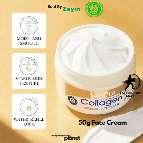 Collagen moisturizer, sadoer 5 in 1 skincare, glowing skin kit, Korean collagen skincare, firming cream for women, anti-wrinkle skincare Kenya, Zayin beauty products, Original Skincare