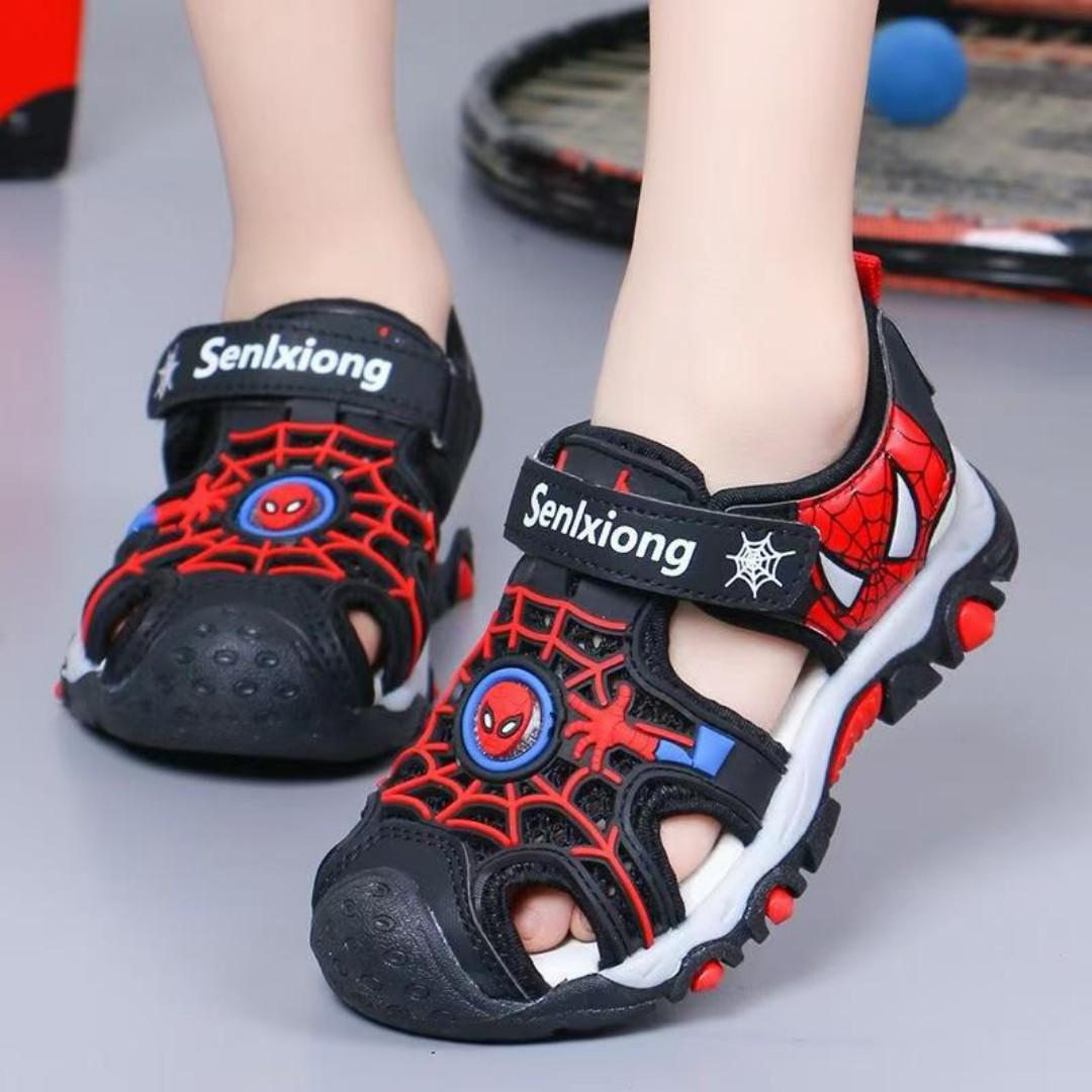 Spider-Man Kids Shoes losed toe toddler boys
