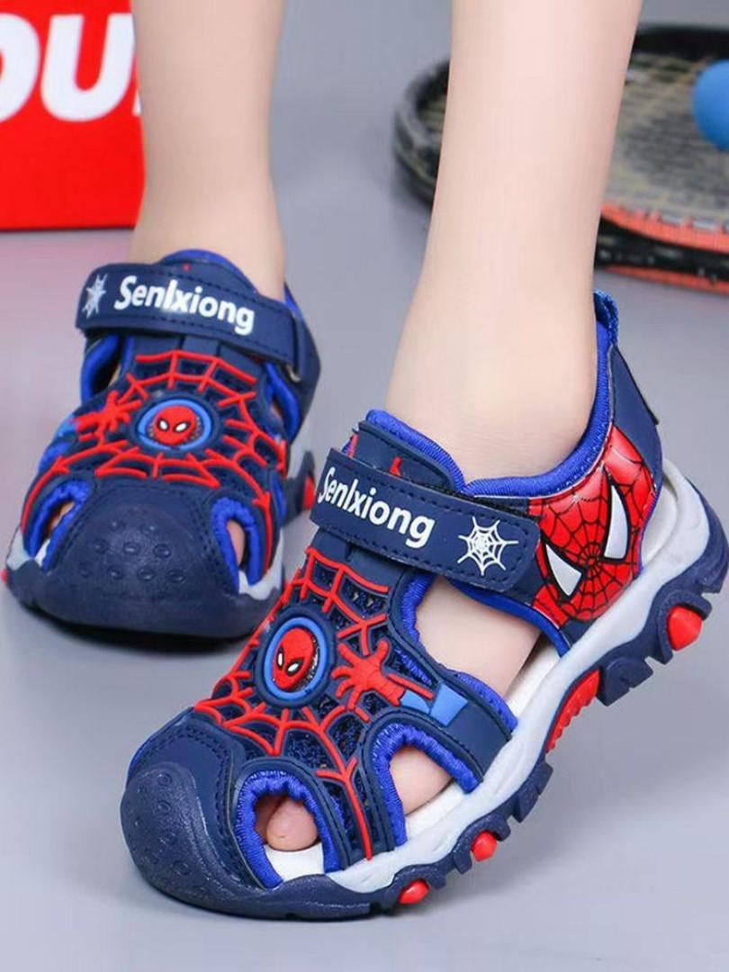 Spider-Man Kids Shoes losed toe toddler boys