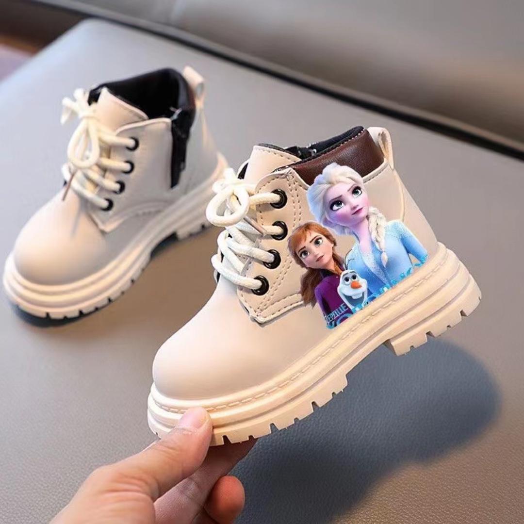 Kids Shoes- Boots. Kids Cartoon Themed Boots. Frozen Themed Kids Boots
