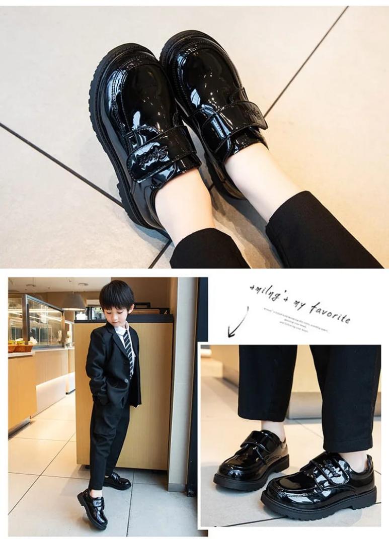 Boys Wetlook School Shoes. Boys Shoes. Boys School shoes. Size 38 only