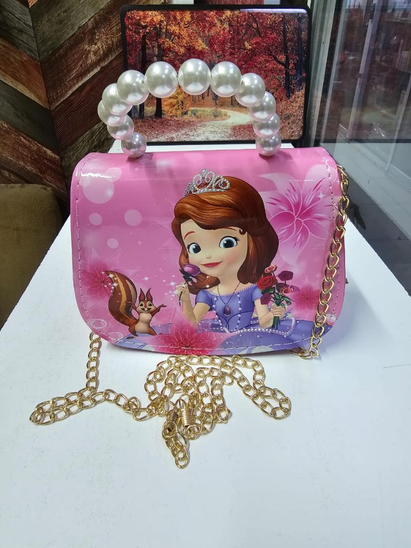 Kids Sling Bags/ Girls Sling Bags. Cartoon Themed Sling Bags- Frozen Elsa and Sofia Sling Bags