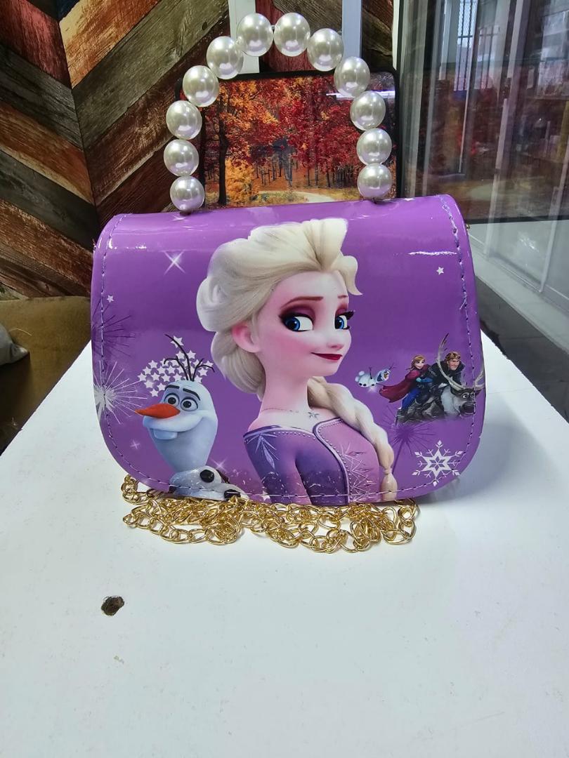 Kids Sling Bags/ Girls Sling Bags. Cartoon Themed Sling Bags- Frozen Elsa and Sofia Sling Bags