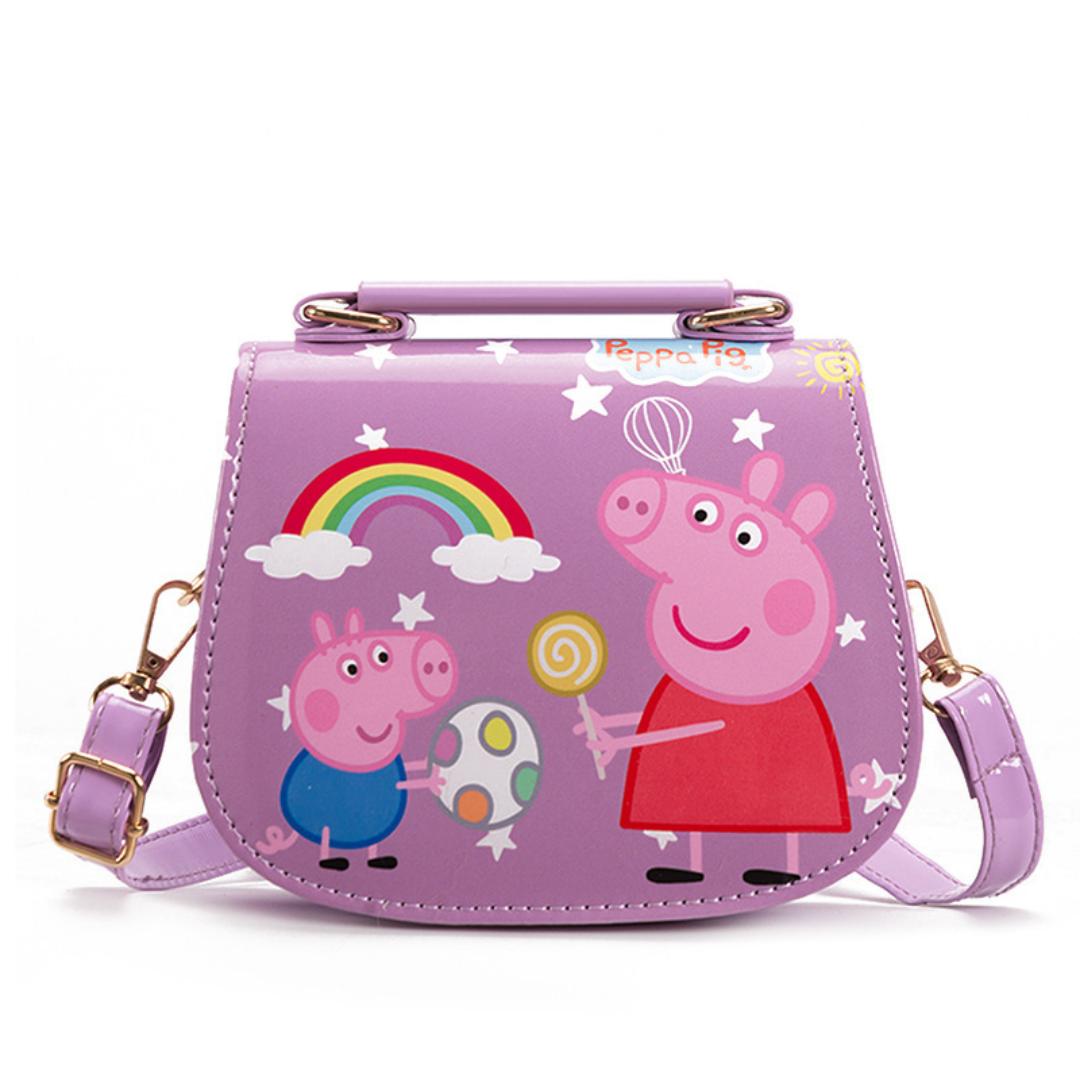 Kids Sling Bag/ Girls Sling Bag. Cartoon Themed Sling Bags- Peppa Pig Sling Bags