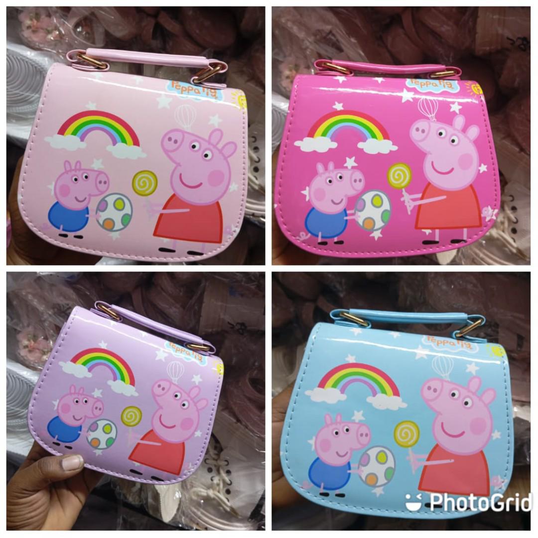 Kids Sling Bag/ Girls Sling Bag. Cartoon Themed Sling Bags- Peppa Pig Sling Bags