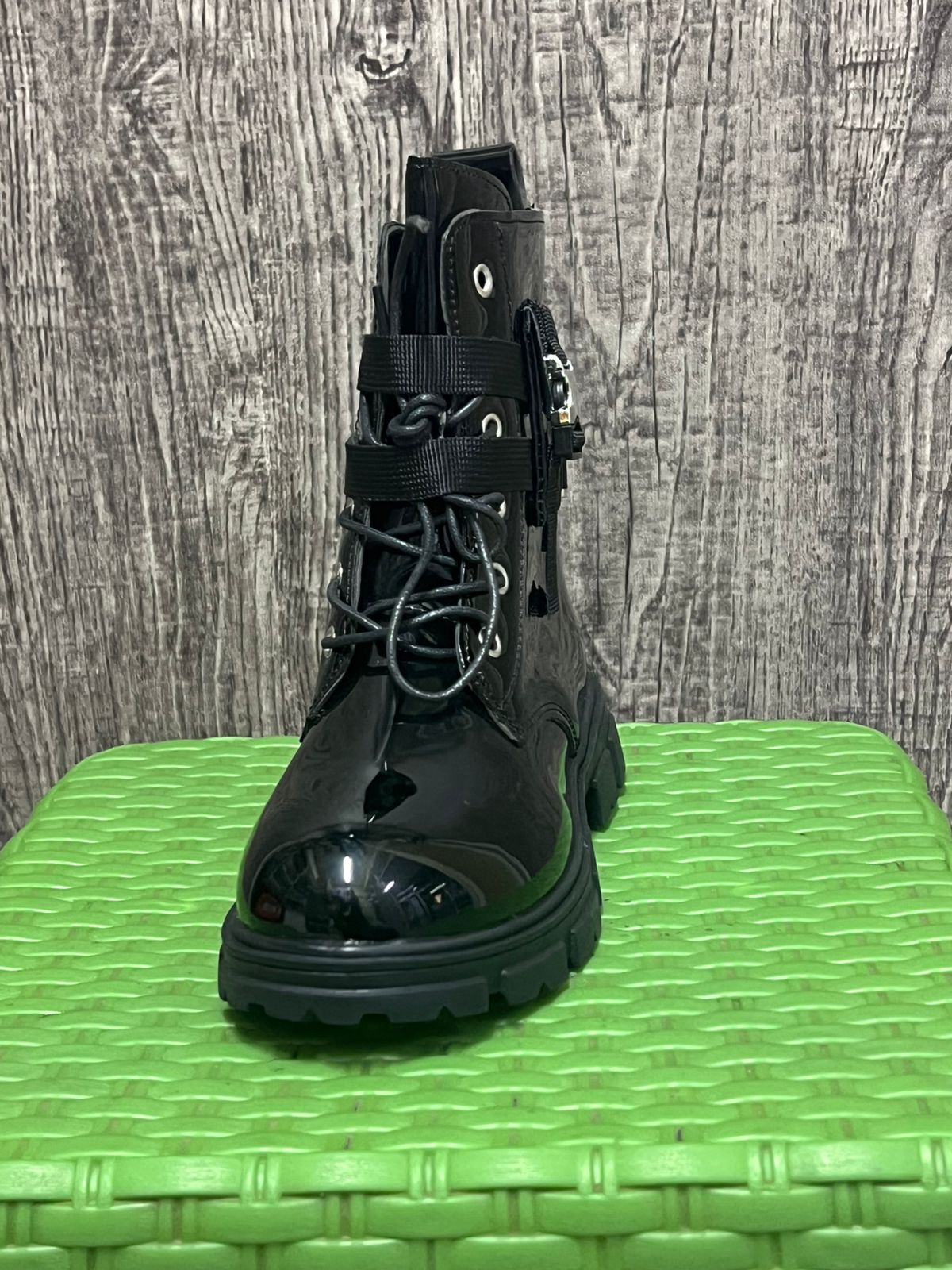 Kids Shoes- Boots. Kids Unisex Wetlook Boots. Kids Boots. Unisex Boots.