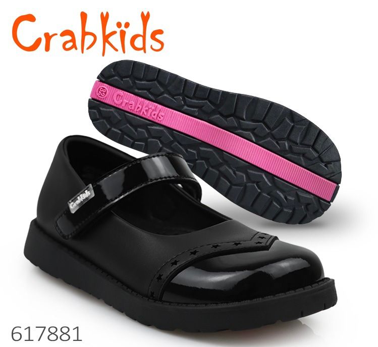 Crabkids School Shoes. Girls School Shoes. Wetlook School Shoes for Girls. Can also be used as Doll Shoes. Size 25-42. Small Fitting, Pick Next Size