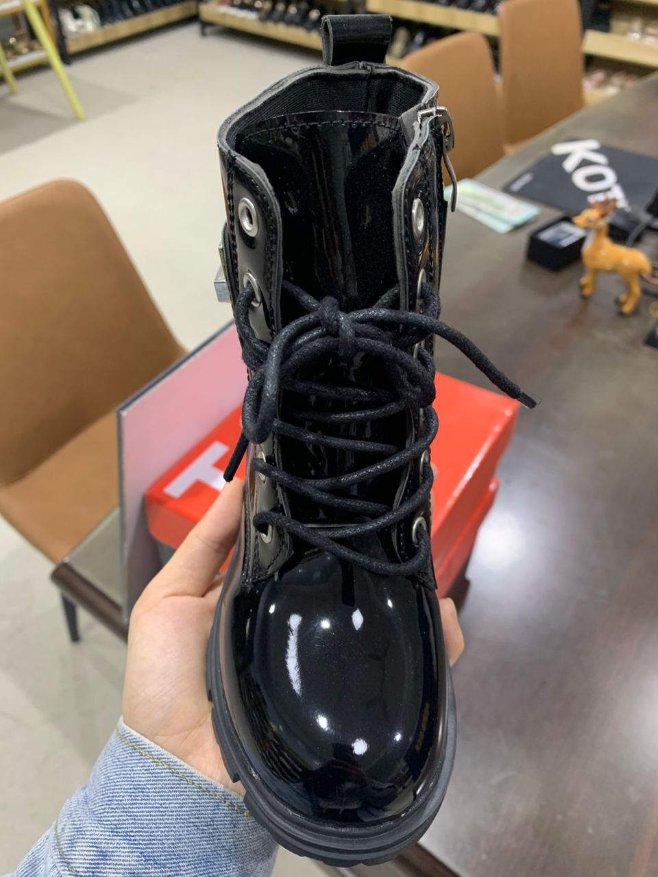 Kids Shoes- Boots. Kids Unisex Wetlook Boots. Kids Boots. Unisex Boots. Normal Fitting