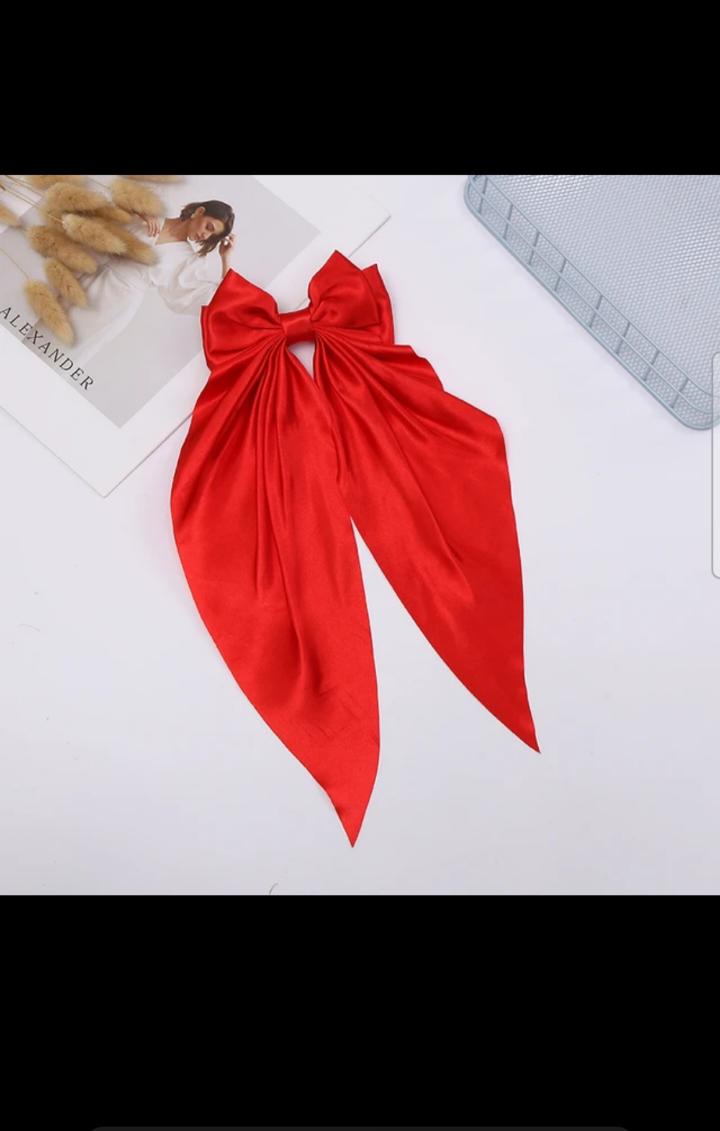 Hair Bows For Women Large Bow Hair Clip Soft Long Tails Metal Clips Bow Tie Hair Clip For Women Girls Accessories