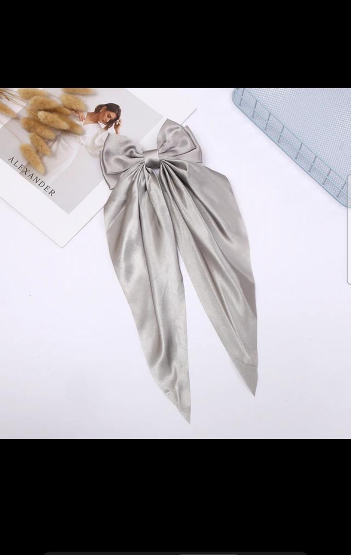 Hair Bows For Women Large Bow Hair Clip Soft Long Tails Metal Clips Bow Tie Hair Clip For Women Girls Accessories